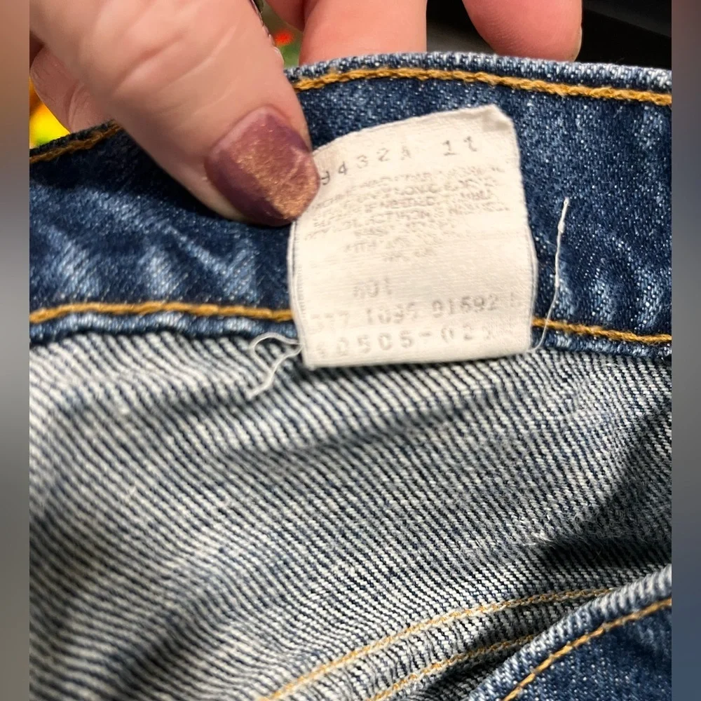 Levi’s 505 Vintage 90’s orange tab Denim Jeans Regular Size 30W